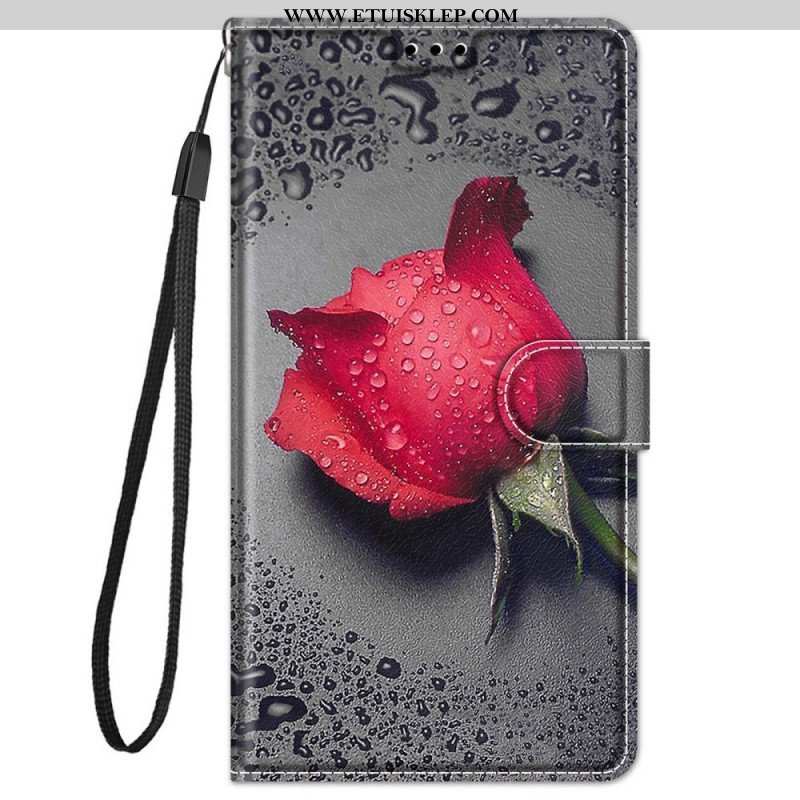 Etui Na Telefon Pokrowce do Xiaomi Redmi Note 11 Pro Plus 5G Róże Z Smyczą